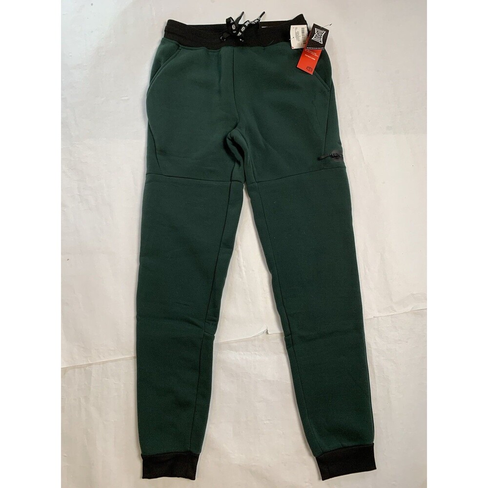 TAPOUT Active Joggers Mens Small Green Sweatpants Pull On Comfort Omega Green
